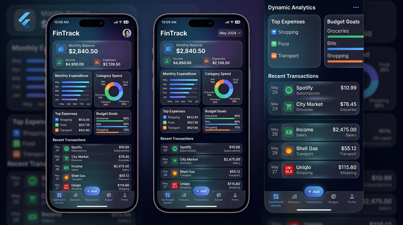Income & Expense Mobile Financial Tracker