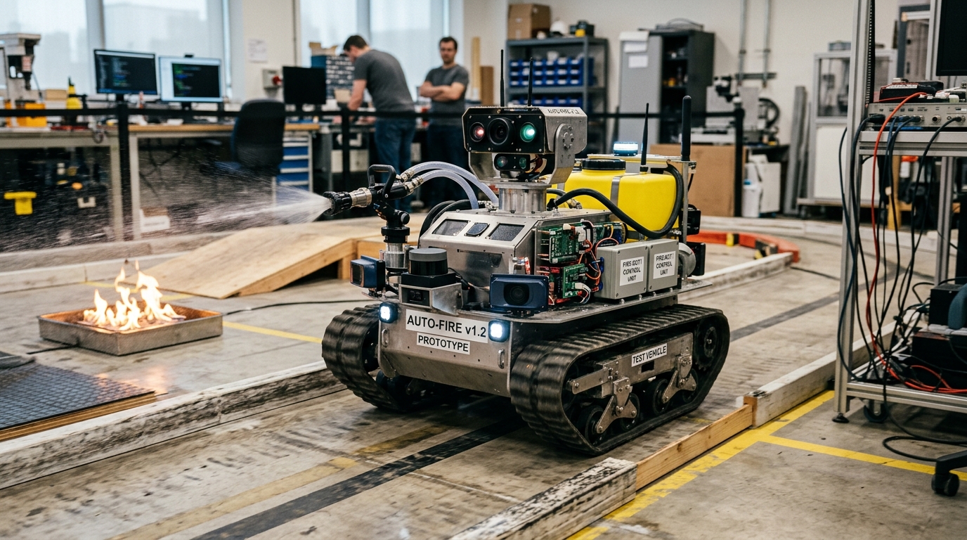 Autonomous Fire-Fighter Robot